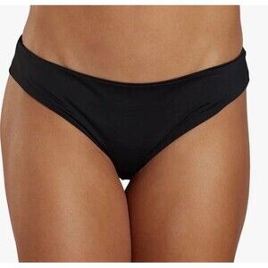 Prana NEW Women's Medium Gemma Reversible Cheeky‎ Bikini Swim Bottom Black